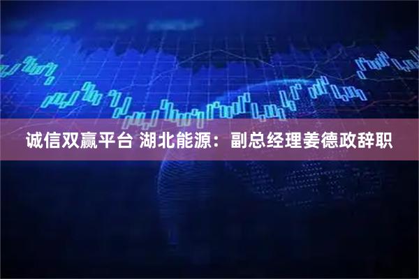 诚信双赢平台 湖北能源：副总经理姜德政辞职